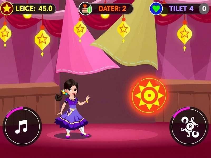 Master the unique dance controls of Holi Delight Dance Holi Delight Dance gameplay mechanics illustration